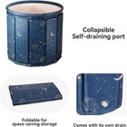 Portable Foldable Ice Bath Tub Collapsible Soaking Bath Tub For Shower 27  25 