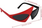 Novelty Party Sunglasses 80s Asymmetric Glasses Neon Glasses For Hip Hop Dance H
