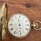 18s Waltham 14k Gold Hunter Case Pocket Watch--beautiful Case With Horse Head