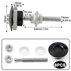 Packs Of 8 Aluminum Vehicle Hood Pins-quick Release Lock Latch Bumper-license Pl