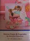 Diamond Art Club Maine Coon   Cupcake Kitten Square Diamond Art Kit