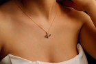 Golden Hive 14k Bee Necklace     Dazzling Elegance With Nature s Charm