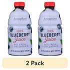  2 Pack  Antioxidant Solutions 100  Blueberry Juice Not From Concentrate   