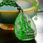 Green Tara Buddha Statue Pendant Feng Shui Tibetan Buddhist Amulet Necklace