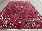 Handmade Antique Rug 6x10 Vintage Heriz Hand-knotted Clean Real Oriental 7x10 Ft