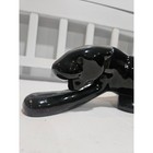 Vtg Mid Century Rh Style Crouching Black Panther Ceramic Figure 20     2950