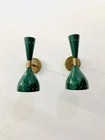 Pair Vintage Mid Century Rare Sconces Italian Stilnovo Wall Fixture Lights Lamps