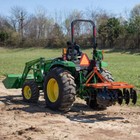 Titan Attachments 3 Point 4ft Notched Disc Harrow Plow Attachment For Cat 1