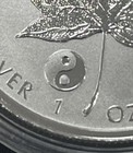 2016 Canada 1 Oz Silver Maple Leaf Reverse Proof Ying Yang Privy Mark  1059 