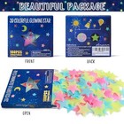  100 Pcs Colorful Glow In The Dark Luminous Stars Fluorescent Noctilucent 