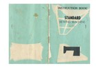 Standard Sewing Machine Instruction Book Manual - Wire Bound - Tough Covers