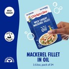 Mackerel Fillet In Oil 3 53 Oz Packets Box Of 24 Wild Caught