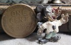 Antique Mickey Mouse Metal Pin Wearing Gentleman Jacket 1930s Pin Part Missing