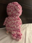 Ty Beanie Boo Pinky Owl Plush Pink Glitter Eyes 9    Stuffed Animal 2015
