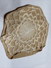 Lot 2 Handmade Tatted Doily Antique White Tatting Round 12  Lacey Delicate
