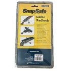 Snapsafe Lock Box Security Cable With Padlock And Keys Solid Steel Black - 75281