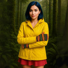 Coraline Striped Gloves Orange And Green Fuzzy Gloves   Warm Striped Gloves