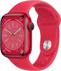 New Apple Watch Series 8 Smart Watch Aluminum Case With Sport Band 41mm M l Red