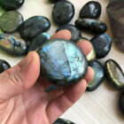 1pc Natural Labradorite Crystal Polished Palm Stone Healing Quartz Gemstone Rock