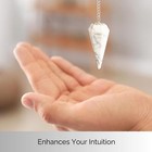 White Howlite Pendulum Crystal Stone  Faceted Pendulum Divination Tools  Dowsing