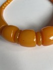 Vintage Amber Butterscotch Burnt Orange Bakelite Beaded Necklace 19   