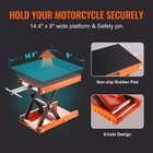 1100lbs Motorcycle Scissor Jack Lift Wide Deck Hoist Stand For Atv Bike Scooter