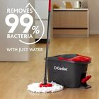Easywring Microfiber Spin Mop  bucket Floor Cleaning System With 4 Extra Refills
