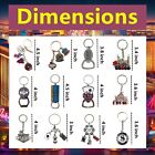 12 Pcs Las Vegas Keychain Metal Ring  4 Bottle Openers  Poker Chip  Nevada