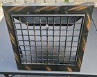 Rare Japanned Floor Wall Grate Heat Vent Register Cover 16    16 -tapered Edge