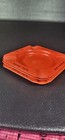3 Vintage Metal Ashtray 1974 Tulsa Oklahoma Retro Mcm Industrial Fire Truck Red 