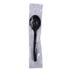 Boardwalk Sshwppbiw Heavyweight Wrapped Soup Spoons - Black  1000 ct  New