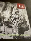 Chipper Jones Signed Autographed 5x7 Major League Bowhunter Under Armour Braves