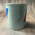 Vintage Greyhound Package Express Coffee Cup Red Blue White Mug Greyhound