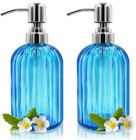Soap Dispenser With Pump Bottle Lotion Bathroom Hand Kitchen Sink Dish 2pcs 14oz