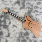 Unfinish Firebird  Diy Electric Guitar Kit 2pcs Mahogany Body  Neck Cr Part