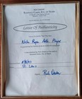 Nolan Ryan Signed Plaque W certificate