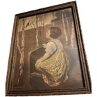 Antique John Dressher  Framed Painting