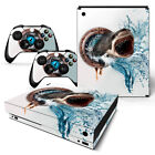 Xbox One X Console Skin Decal Sticker Shark Attack   2 Controller Custom Design