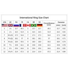 Men Women Cz Couple Stainless Steel Wedding Rings Titanium Engagement Band 6-12 