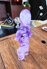 Vintage Amethyst Women Sculture- Rare- Nice Look And Condition