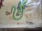 Original 1980 s Vintage Shop Used Dragon Mike Tattoo Studio Flash Sheet     