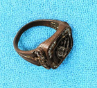 Ancient Roman Bronze Legion Ring With Rare Engraved Bezel 2nd Century Ad