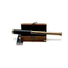 Antique Marine Telescope Handheld Wooden Box Telescope  Nautical Vintage Gift