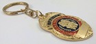 Philippine Police Pnp Officer Key Chain Shield Badge Shaped Brass Keychain Fob 1