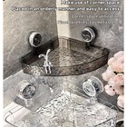 Bathroom Corner Wall Suction Cup Rack Shower Caddy Shelf Organiser Holder