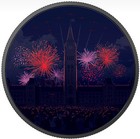 2017 2 Oz  Pure Silver Glow-in-the-dark Coin - Celebrating Canada