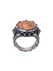 Konstantino Silver   Copper Aeolous Greek Coin Ring Size 11 Dmk2083-374 S11