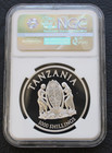 2015 Tanzania Serengeti Elephant Big 5 High Relief 1oz  0 999 Silver Ngc Lvb5 84