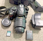 Nikon D3200 24 2 Mp Dslr Camera W nikkor Af-s 18-55mm Lens-tested-free Shipping