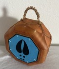 Vintage Native American Pueblo Drum Hand Painted Signed By Concha